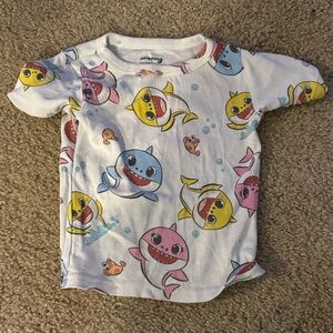 Pinkfong Kids Pajama Top - Colorful Shark Design